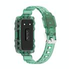 For Huawei Band 10 / 9 / 8 Integrated Transparent Silicone Watch Band(Green) - 2