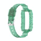 For Huawei Band 10 / 9 / 8 Integrated Transparent Silicone Watch Band(Green) - 3