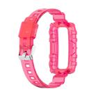 For Huawei Band 10 / 9 / 8 Integrated Transparent Silicone Watch Band(Rose Red) - 3