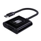 2 in 1 SD + TF Card Slot Reader, Interface:Type-C(Black) - 1
