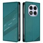 For Redmi Note 14 Pro 5G Embossed Multi-functional Wallet Retro Leather Phone Case(Dark Green) - 2