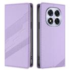 For Redmi Note 14 Pro 5G Embossed Multi-functional Wallet Retro Leather Phone Case(Light Purple) - 2