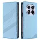 For Redmi Note 14 Pro 5G Embossed Multi-functional Wallet Retro Leather Phone Case(Light Blue) - 2