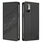 For Redmi 10 4G Embossed Multi-functional Wallet Retro Leather Phone Case(Black) - 2