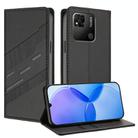 For Redmi 10A / 9C Embossed Multi-functional Wallet Retro Leather Phone Case(Black) - 1