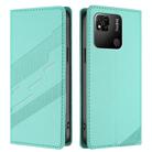 For Redmi 10A / 9C Embossed Multi-functional Wallet Retro Leather Phone Case(Mint Green) - 2