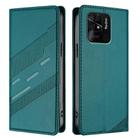 For Redmi 10C Embossed Multi-functional Wallet Retro Leather Phone Case(Dark Green) - 2