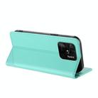 For Redmi 10C Embossed Multi-functional Wallet Retro Leather Phone Case(Mint Green) - 3