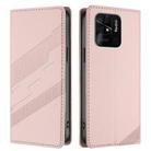 For Redmi 10C Embossed Multi-functional Wallet Retro Leather Phone Case(Pink) - 2