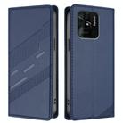 For Redmi 10C Embossed Multi-functional Wallet Retro Leather Phone Case(Dark Blue) - 2