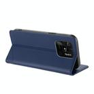 For Redmi 10C Embossed Multi-functional Wallet Retro Leather Phone Case(Dark Blue) - 3