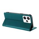 For Redmi 12 Embossed Multi-functional Wallet Retro Leather Phone Case(Dark Green) - 3