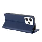 For Redmi 12 Embossed Multi-functional Wallet Retro Leather Phone Case(Dark Blue) - 3