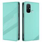 For Redmi 12C Embossed Multi-functional Wallet Retro Leather Phone Case(Mint Green) - 2