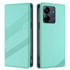 For Redmi 13C Embossed Multi-functional Wallet Retro Leather Phone Case(Mint Green) - 2