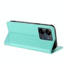 For Redmi 13C Embossed Multi-functional Wallet Retro Leather Phone Case(Mint Green) - 3