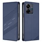 For Redmi 13C Embossed Multi-functional Wallet Retro Leather Phone Case(Dark Blue) - 2