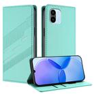 For Redmi A1 Embossed Multi-functional Wallet Retro Leather Phone Case(Mint Green) - 1