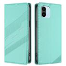 For Redmi A1 Embossed Multi-functional Wallet Retro Leather Phone Case(Mint Green) - 2