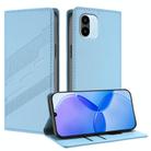 For Redmi A1 Embossed Multi-functional Wallet Retro Leather Phone Case(Light Blue) - 1