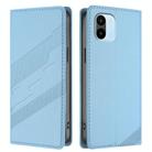 For Redmi A1 Embossed Multi-functional Wallet Retro Leather Phone Case(Light Blue) - 2
