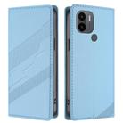 For Redmi A1+ Embossed Multi-functional Wallet Retro Leather Phone Case(Light Blue) - 2