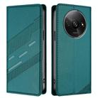 For Redmi A3 Embossed Multi-functional Wallet Retro Leather Phone Case(Dark Green) - 2
