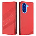 For Redmi A5 4G 171.7mm / Poco C71 Embossed Multi-functional Wallet Retro Leather Phone Case(Red) - 2