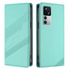 For Redmi K50 Ultra Embossed Multi-functional Wallet Retro Leather Phone Case(Mint Green) - 2