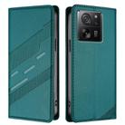 For Redmi K60 Ultra Embossed Multi-functional Wallet Retro Leather Phone Case(Dark Green) - 2