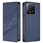 For Redmi K60 Ultra Embossed Multi-functional Wallet Retro Leather Phone Case(Dark Blue) - 2