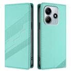 For Redmi Note 14 4G 164.84mm Embossed Multi-functional Wallet Retro Leather Phone Case(Mint Green) - 2