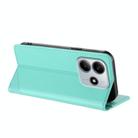 For Redmi Note 14 4G 164.84mm Embossed Multi-functional Wallet Retro Leather Phone Case(Mint Green) - 3