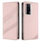 For Redmi K60 / K60 Pro Embossed Multi-functional Wallet Retro Leather Phone Case(Pink) - 2