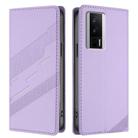 For Redmi K60 / K60 Pro Embossed Multi-functional Wallet Retro Leather Phone Case(Light Purple) - 2