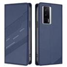 For Redmi K60 / K60 Pro Embossed Multi-functional Wallet Retro Leather Phone Case(Dark Blue) - 2
