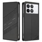 For Redmi K70 Embossed Multi-functional Wallet Retro Leather Phone Case(Black) - 2