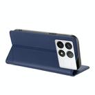 For Redmi K70 Embossed Multi-functional Wallet Retro Leather Phone Case(Dark Blue) - 3