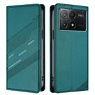 For Redmi K70E Embossed Multi-functional Wallet Retro Leather Phone Case(Dark Green) - 2