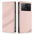 For Redmi K70E Embossed Multi-functional Wallet Retro Leather Phone Case(Pink) - 2
