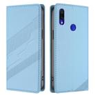 For Redmi Note 7 Pro Embossed Multi-functional Wallet Retro Leather Phone Case(Light Blue) - 2