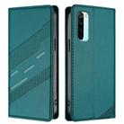 For Redmi Note 8 Embossed Multi-functional Wallet Retro Leather Phone Case(Dark Green) - 2