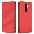 For Redmi Note 8 Pro Embossed Multi-functional Wallet Retro Leather Phone Case(Red) - 2