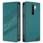 For Redmi Note 8 Pro Embossed Multi-functional Wallet Retro Leather Phone Case(Dark Green) - 2