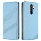 For Redmi Note 8 Pro Embossed Multi-functional Wallet Retro Leather Phone Case(Light Blue) - 2