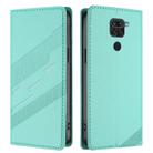 For Redmi Note 9 Embossed Multi-functional Wallet Retro Leather Phone Case(Mint Green) - 2