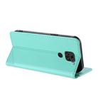 For Redmi Note 9 Embossed Multi-functional Wallet Retro Leather Phone Case(Mint Green) - 3