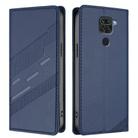 For Redmi Note 9 Embossed Multi-functional Wallet Retro Leather Phone Case(Dark Blue) - 2
