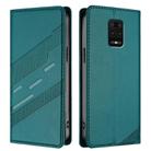For Redmi Note 9 Pro Embossed Multi-functional Wallet Retro Leather Phone Case(Dark Green) - 2