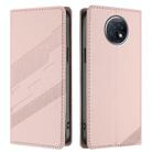 For Redmi Note 9T Embossed Multi-functional Wallet Retro Leather Phone Case(Pink) - 2